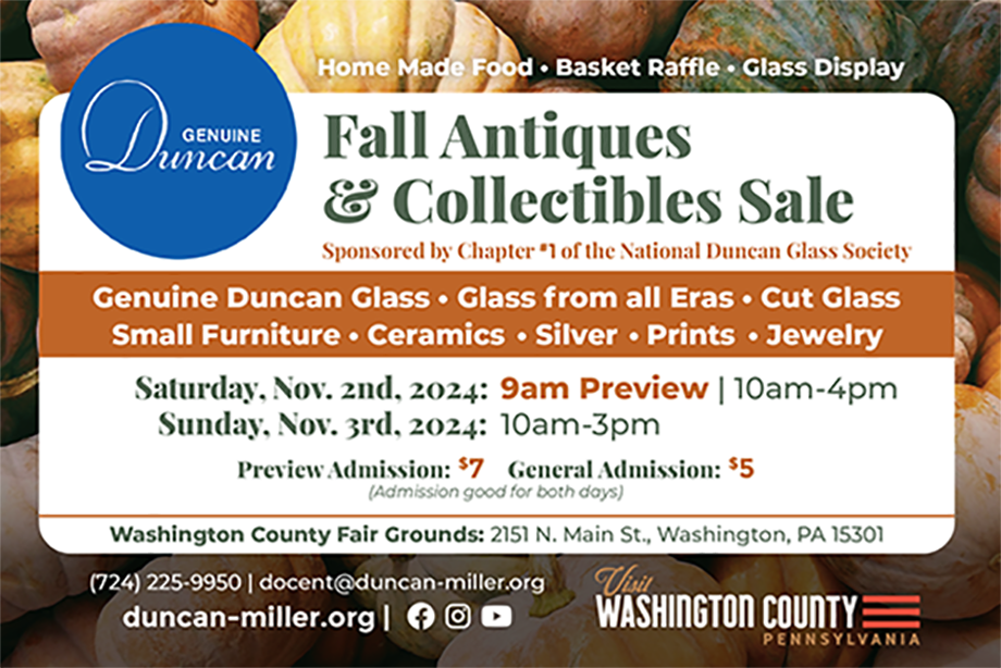 november antique sale show card